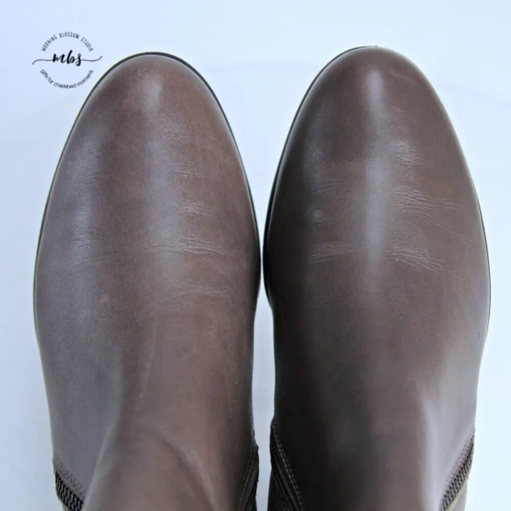 Ecco Touch 36 Leather Boots Tan Women EU 39 US 8‎ - 8.5